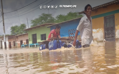 Crecida del río alarma a sectores del Bajo Piura