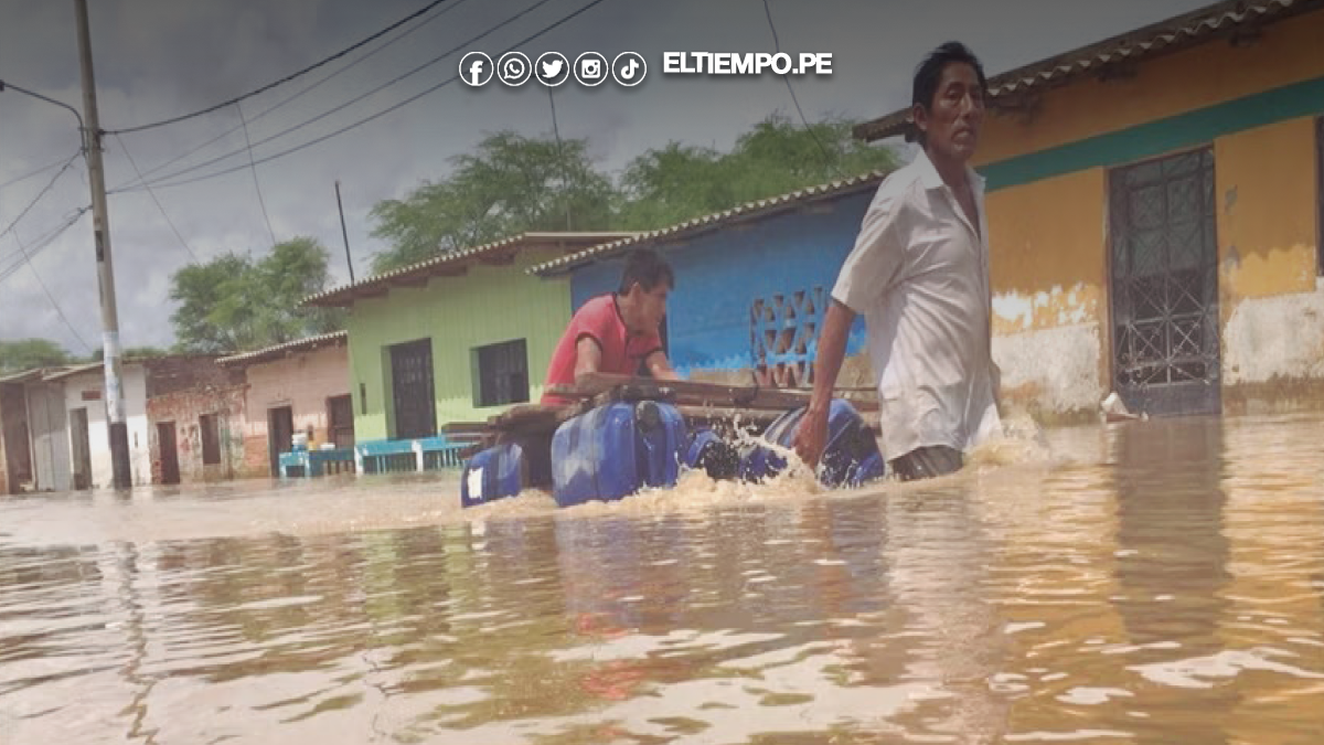 Crecida del río alarma a sectores del Bajo PiuraET Crecida del río alarma a sectores del Bajo Piura
