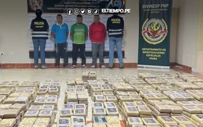 Autoridades intervienen embarcación e incautan 2.4 toneladas de cocaína en el mar de Piura