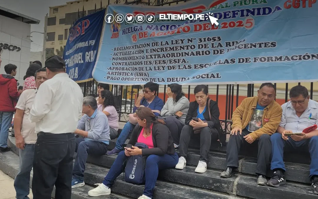 Más de 8 mil docentes de Piura se suman a protesta nacional