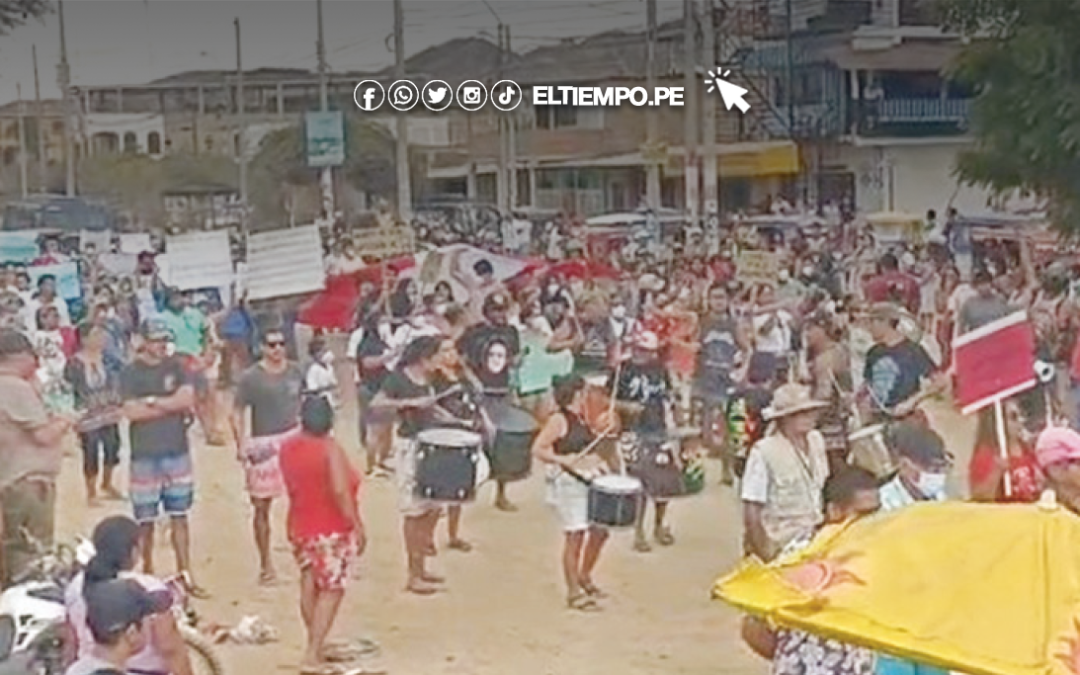 Mancoreños exigen reparar el tramo vial que lleva a Tumbes