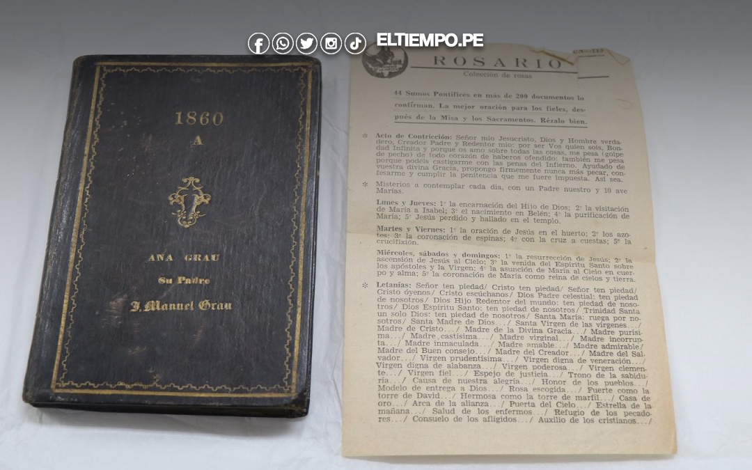 Ministerio de Cultura recupera valioso libro histórico que perteneció a la hermana de Miguel Grau