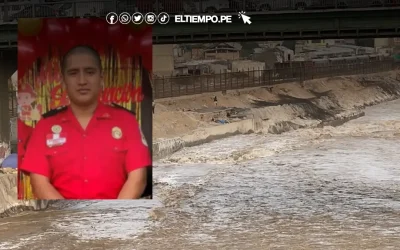 Reanudan búsqueda de policía Patrick Ospina arrastrado por el río Rímac cuando intentaba rescatar a can