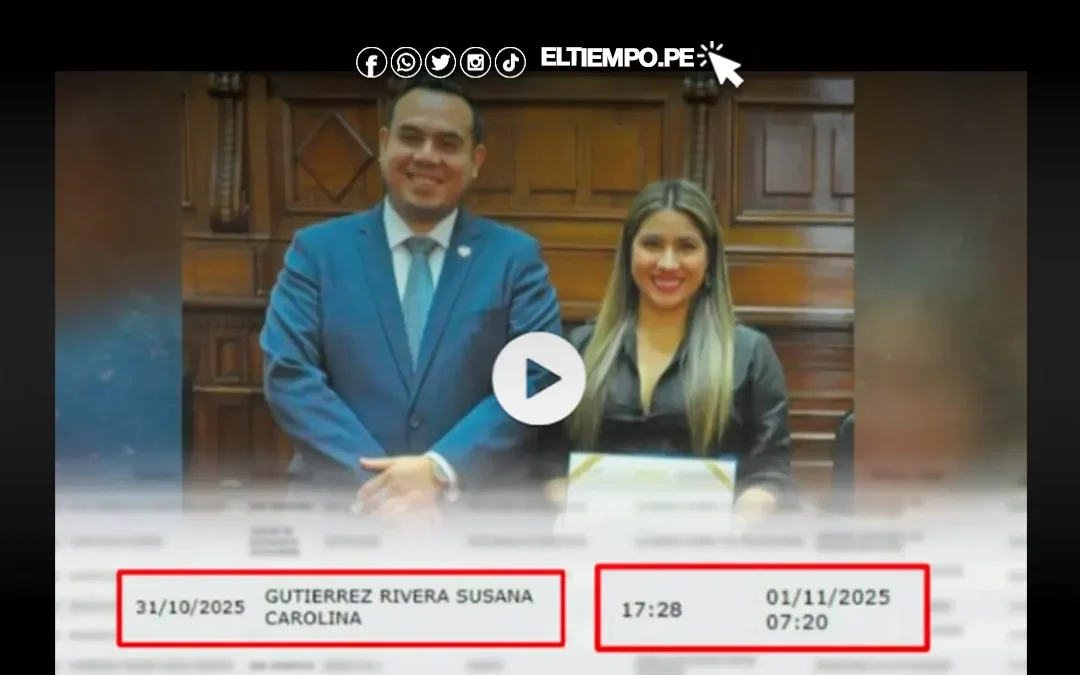 Comunicadora piurana Susana Gutiérrez visitó Palacio a las 5 de la tarde y salió al día siguiente