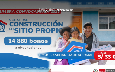 Bono construcción en sitio propio 2026: Consulta la fecha de inscripción y requisitos para postular