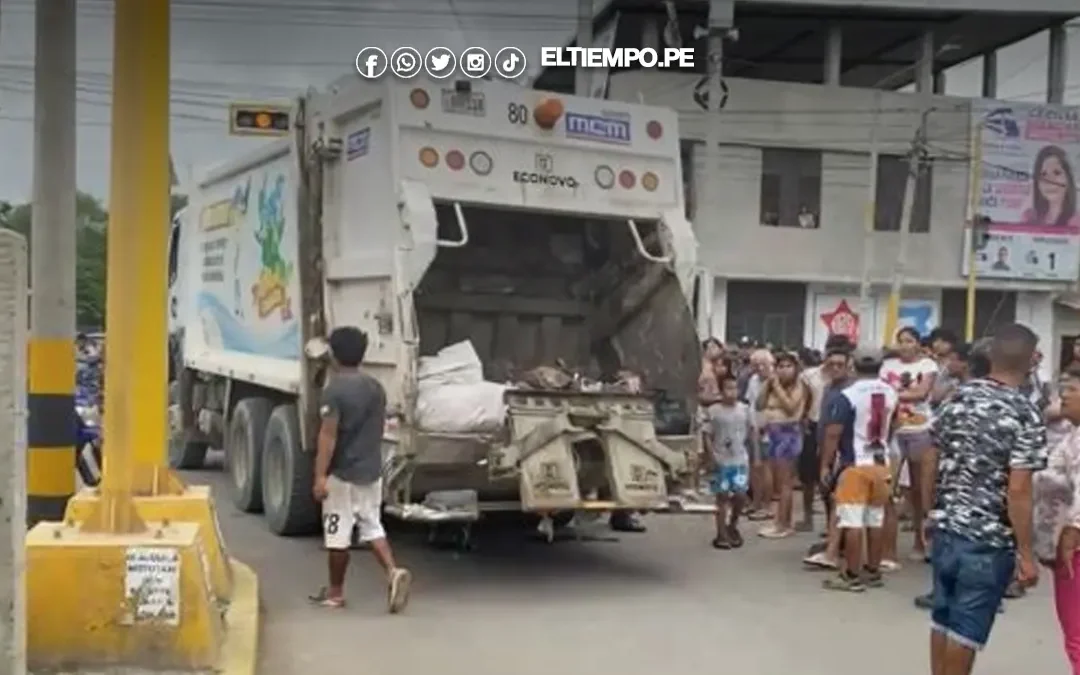 Mujer pierde la vida tras ser arrollada por carro recolector de basura de la Municipalidad Provincial de Piura