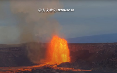 Hawái: el volcán Kilauea entra en erupción y lanza lava a más de 400 metros de altura