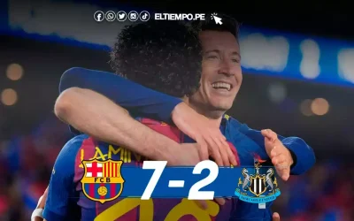 ¡Histórico! Barcelona humilla al Newcastle y ya se conocen los 8 clasificados a cuartos