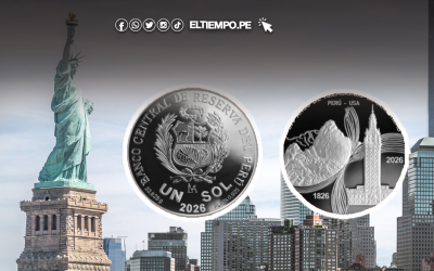 BCRP pone en circulación moneda de plata de S/1 por los 200 años de relaciones entre Perú y Estados Unidos