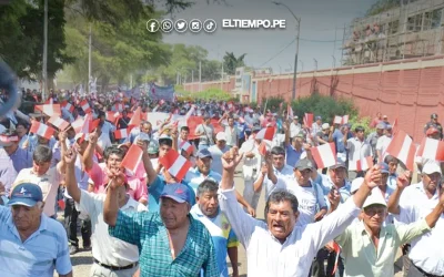 Agricultores de Piura marchan contra alza de costo de fertilizantes