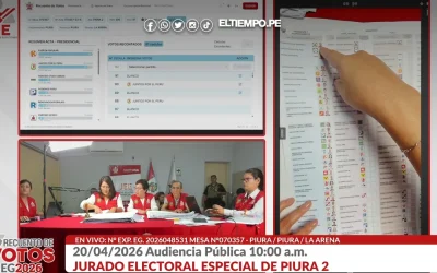 JEE inician audiencias de recuento de votos este 20 de abril: en Piura revisan mesa de La Arena EN VIVO