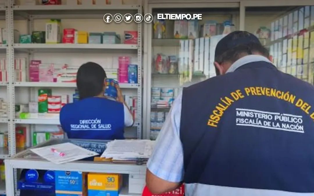 Piura: Fiscalía interviene boticas y decomisa 879 medicamentos irregulares