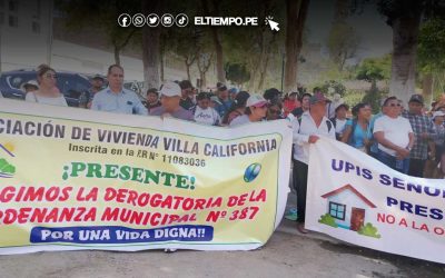 Protesta por norma que impide titular a 41 sectores