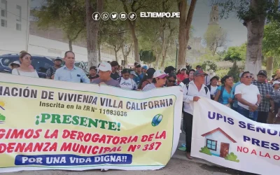 Revisarán la ordenanza que frena titulación en 41 sectores de Piura