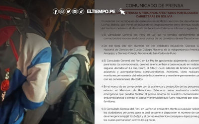 Escolares peruanos quedan varados en Bolivia por paro de transportistas y familias exigen apoyo urgente