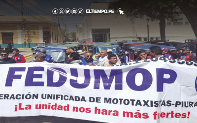 Piura: Mototaxistas acatarán paro por aplicación de fotopapeletas