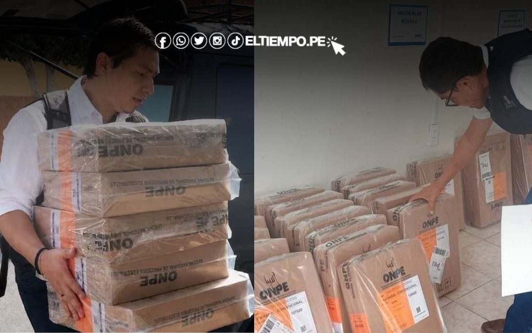 ONPE distribuye material electoral en Piura para las Elecciones Primarias 2026